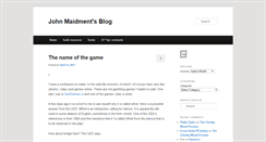 Desktop Screenshot of blogjam.name